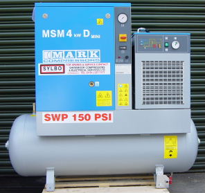 Rotary Screw Compressors and refrigerant dryers. msm4