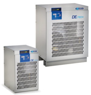 Rotary Screw Compressors and refrigerant dryers. dryers
