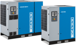 Rotary Screw Compressors and refrigerant dryers. Mark RRM Gear driven fixed speed and variable speed screw compressors